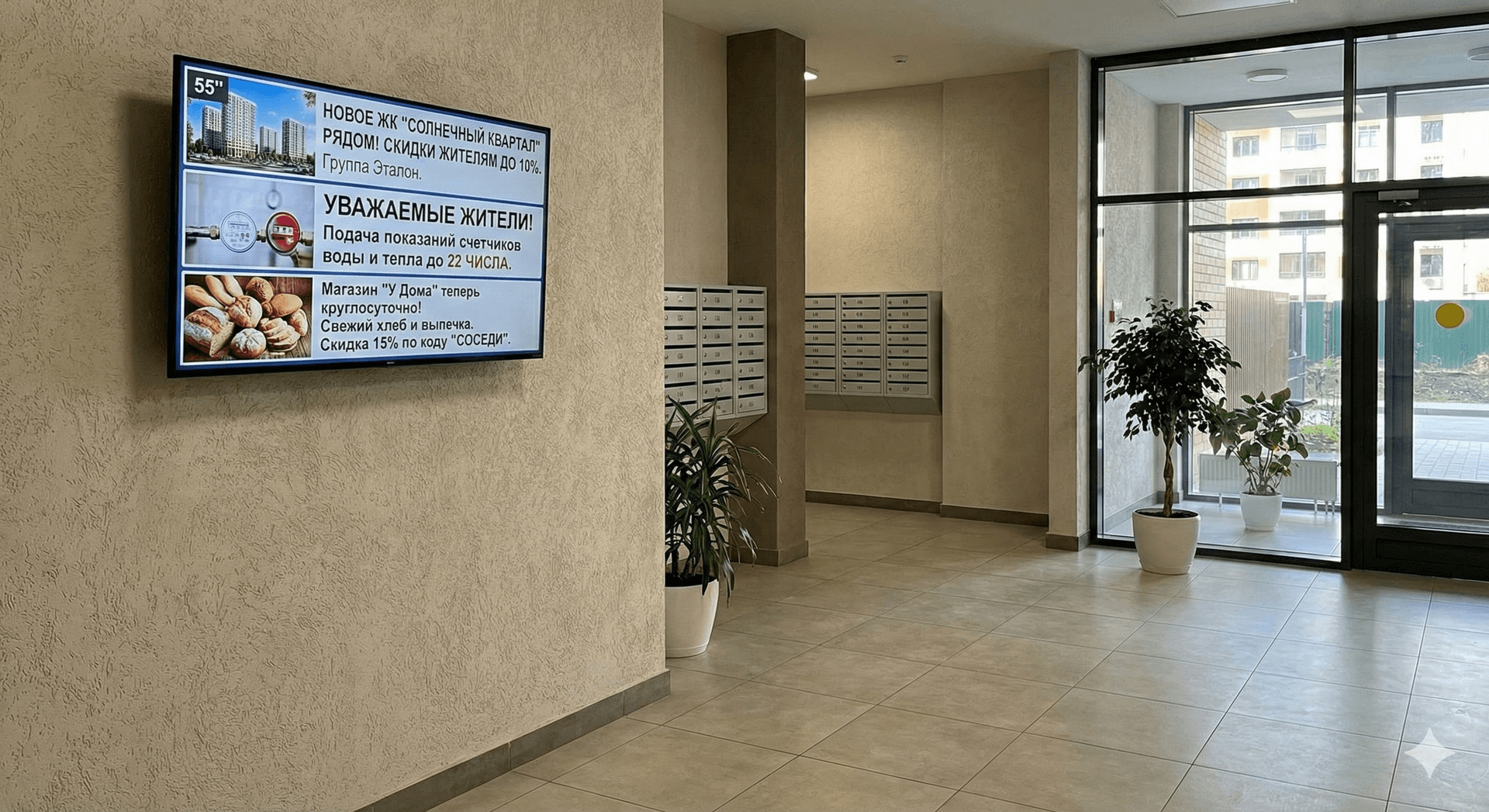 Official notices panel