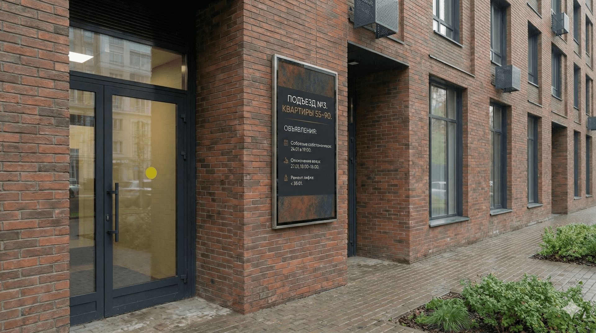 Outdoor entrance configuration